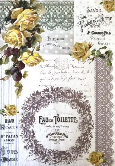 Decoupage rice paper