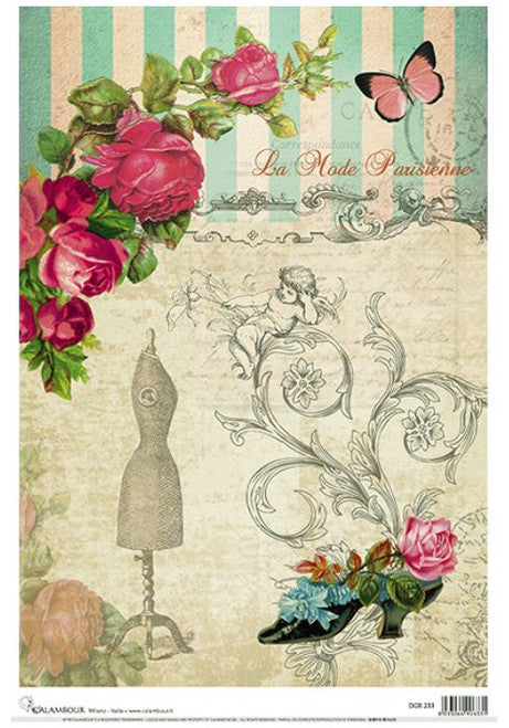 Decoupage rice paper