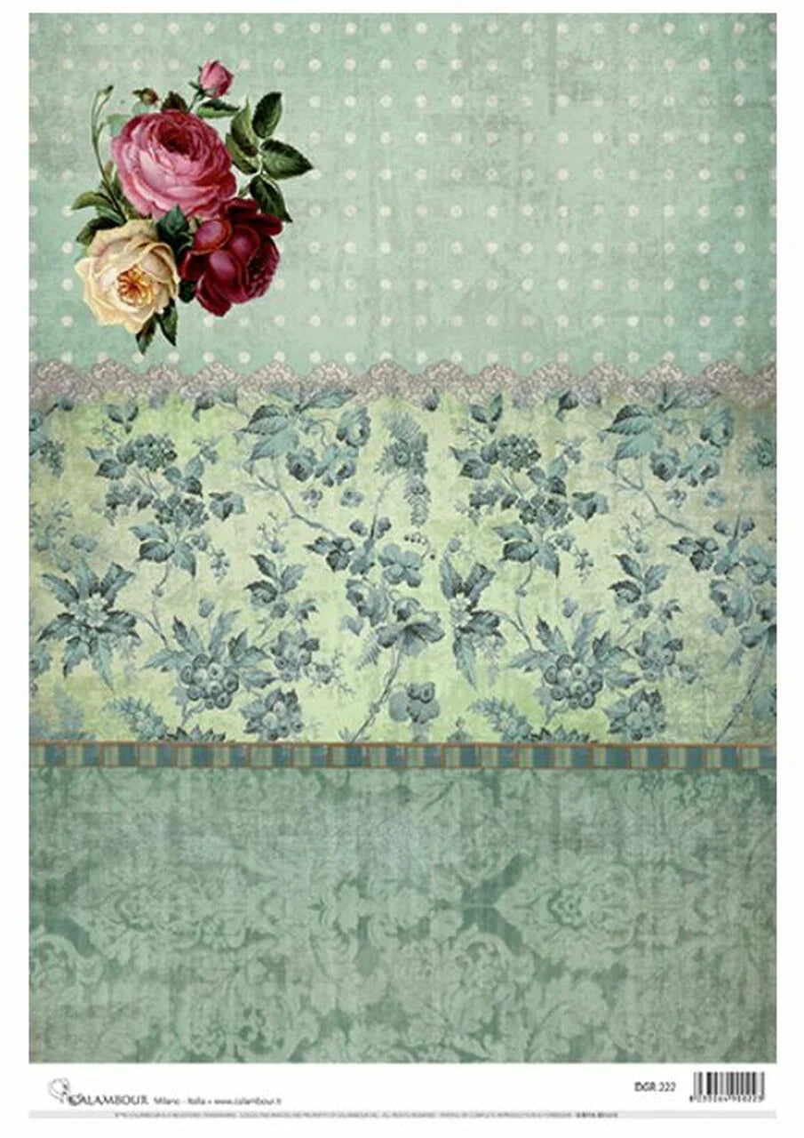 Decoupage rice paper