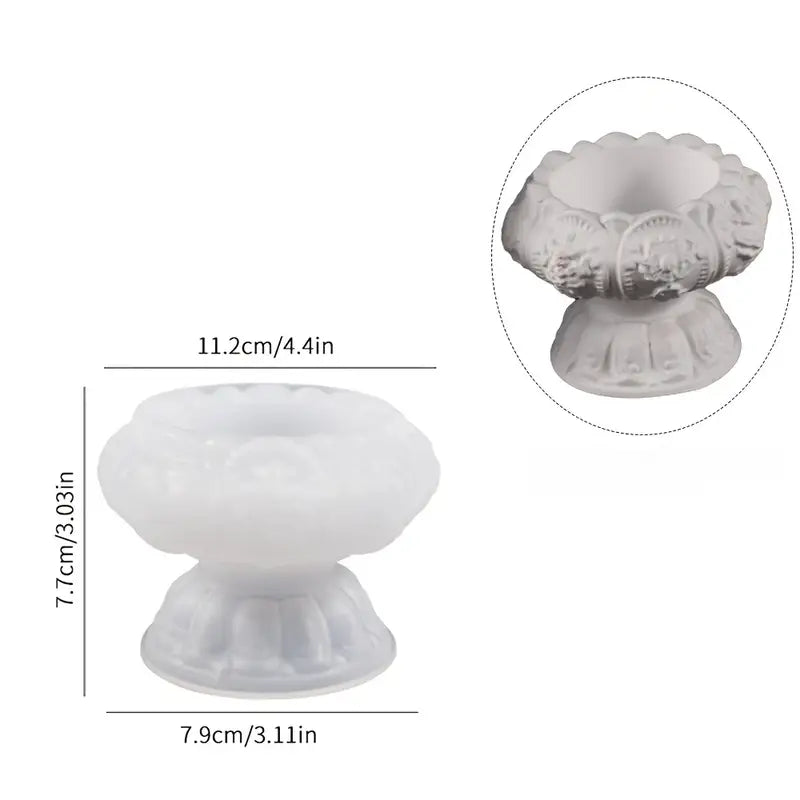 Lotus Silicone Candle Holder Molds for Epoxy/Jasmonite Casting