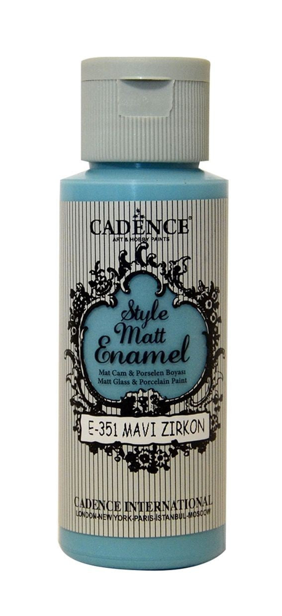 STYLE MATTE ENAMEL GLASS and PORCELINE PAINT 70ml