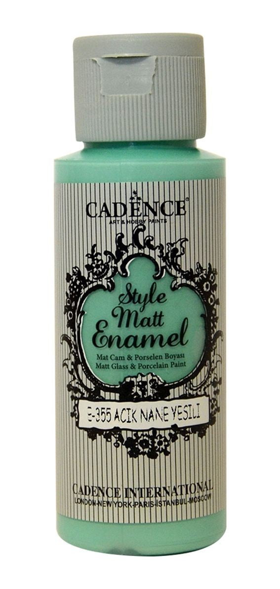 STYLE MATTE ENAMEL GLASS and PORCELINE PAINT 70ml