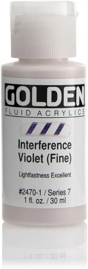 Pro-Art Golden Fluid Acrylic Paint 1 oz.-Interference Violet Fine