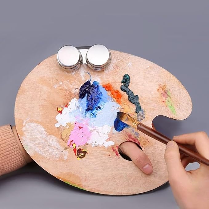 Double Dipper Oil Painting Palette Cup