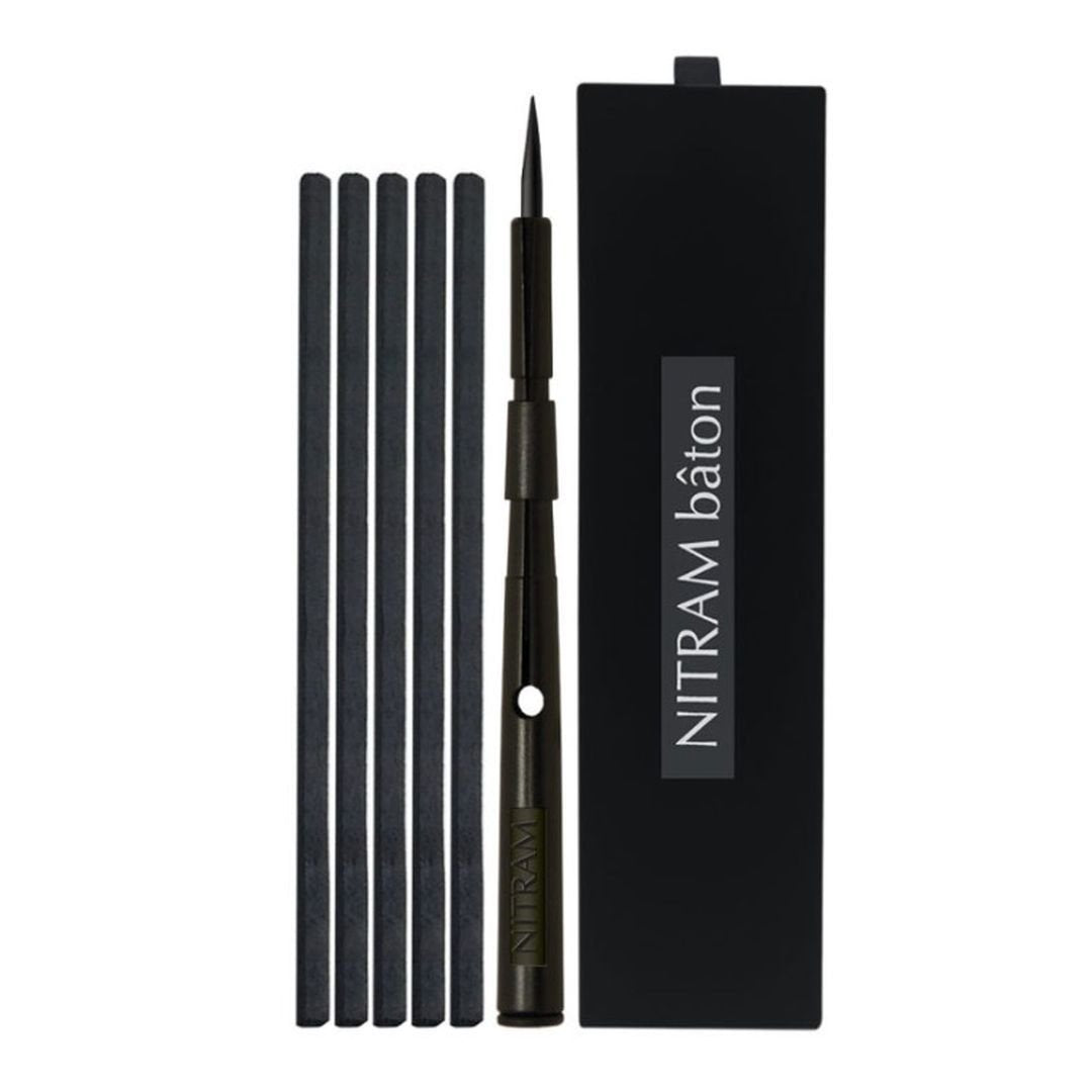 NITRAM Baton - Set of 1 Baton (Charcoal Stick Holder) + 5 Mignonettes (Soft Charcoal Sticks)