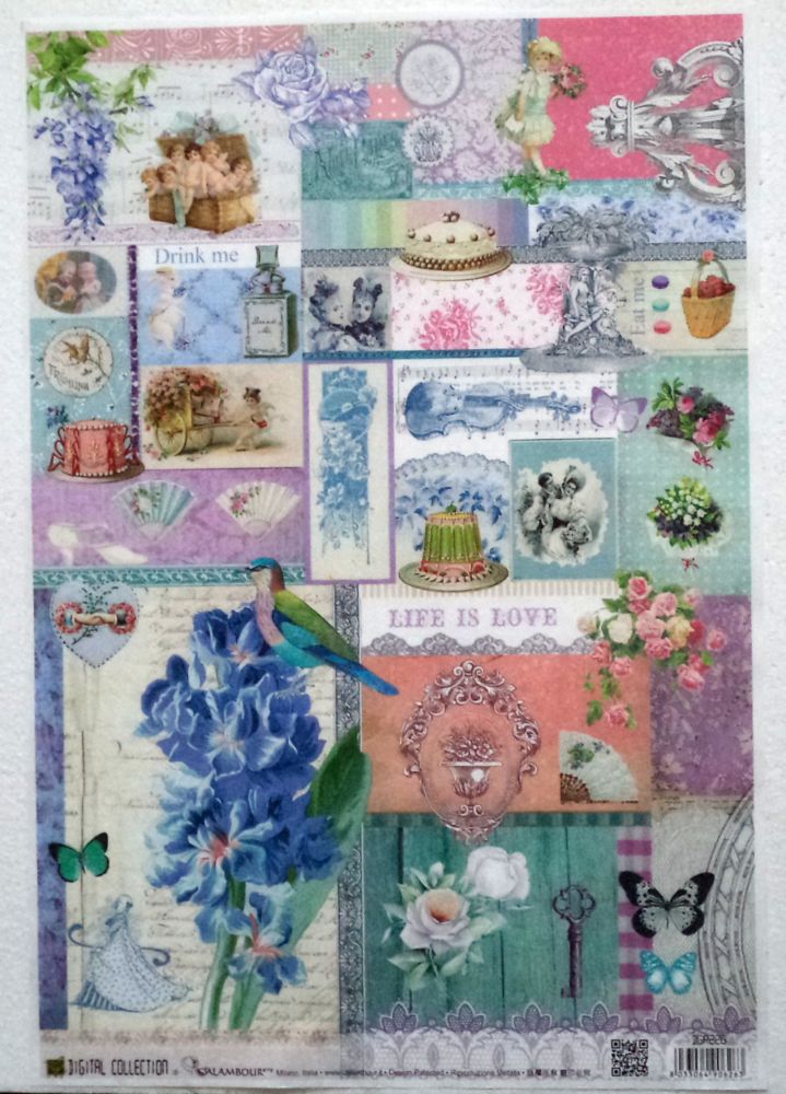 Decoupage rice paper