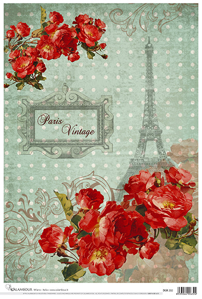 Decoupage rice paper
