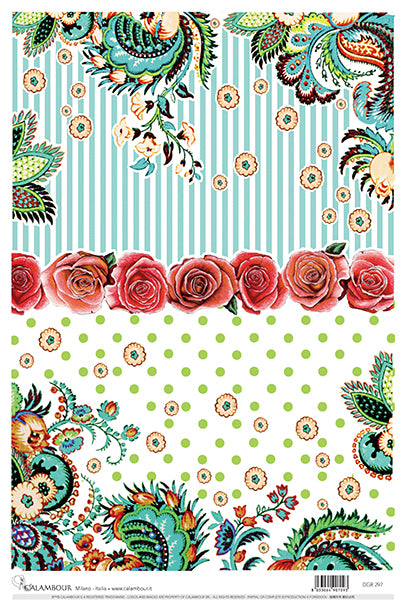 Decoupage rice paper