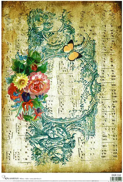 Decoupage rice paper