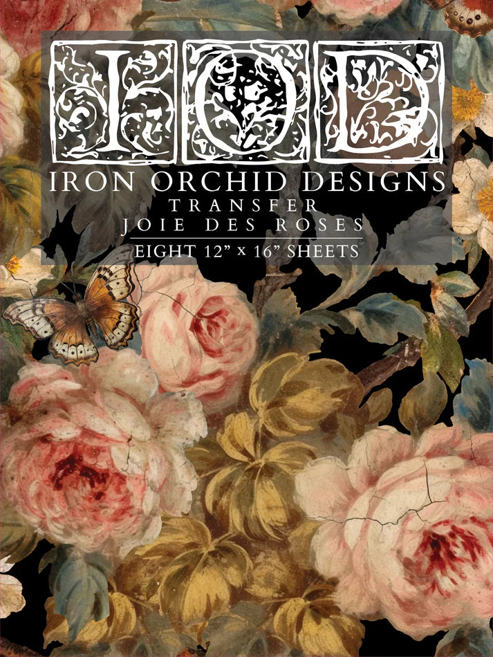 IRON ORCHIS DESIGN Transfer™ JOIE DES ROSES 12×16 PAD™