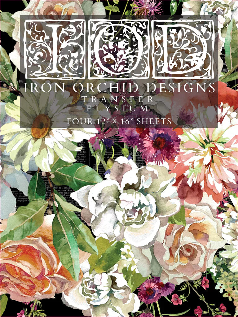IRON ORCHID DESIGN TRANSFER ( ELYSIUM ) 12"x16" (30.48cm x 40.64cm)