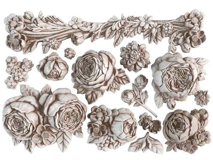 IOD Iron Orchid Designs Décor Molds ( Smaller but deeper! 5 x 7 x .7 inch ( 12.7 x 17.78 x 1.7 cm)