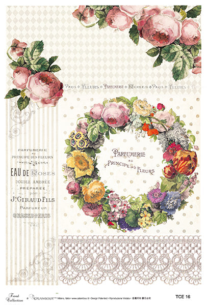 Decoupage rice paper