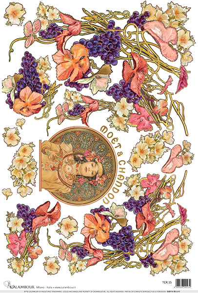 Decoupage rice paper