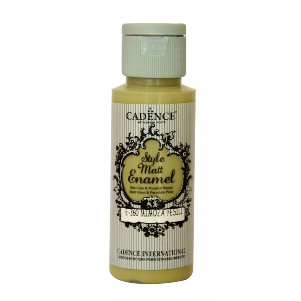 STYLE MATTE ENAMEL GLASS and PORCELINE PAINT 70ml