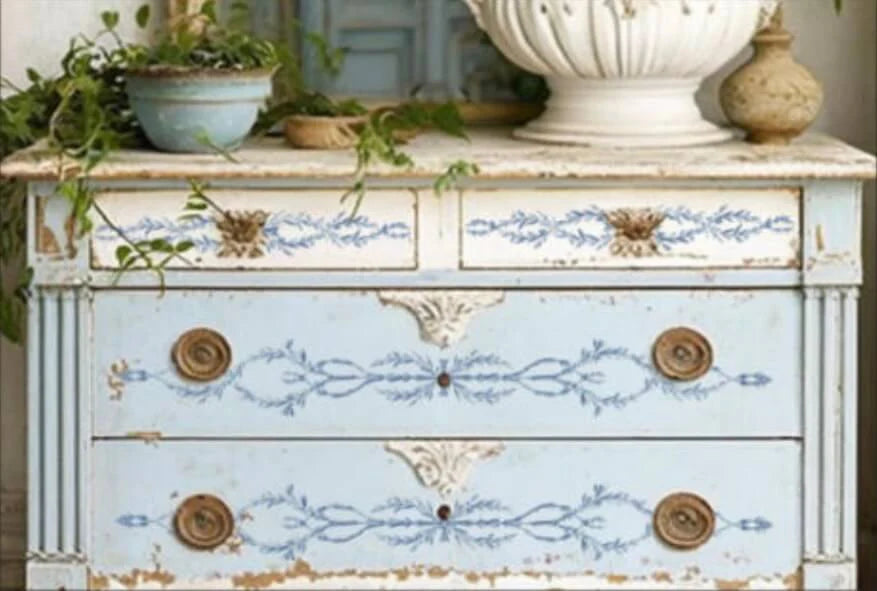 IOD IRON ORCHID DESIGN PAINT ILAY 9 TROMPE L'OELL BLUE ) 12X16 SHEET