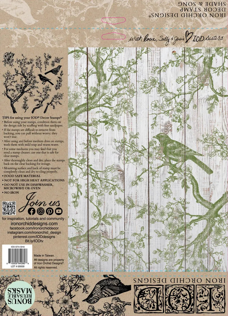 IOD Stamps Shade & Song