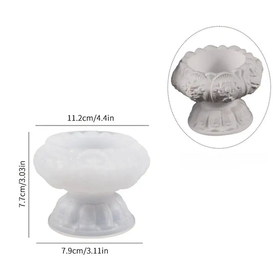 Lotus Silicone Candle Holder Molds for Epoxy/Jasmonite Casting
