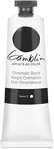 GAMBLIN OIL COLORS أسود كروماتي 37 مل