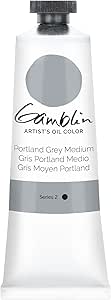 GAMBLIN OIL COLORS PORTLAND GREY MEDIUM 37ML