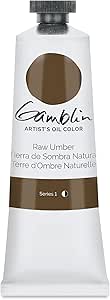 GAMBLIN OIL COLORS  RAW UMBER 37ML