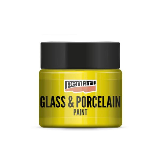 طلاء زجاج وخزف أصفر 30 مل