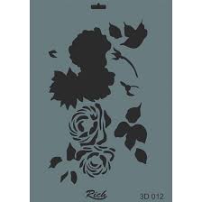 Stencil 3D Rich, 35x25cm